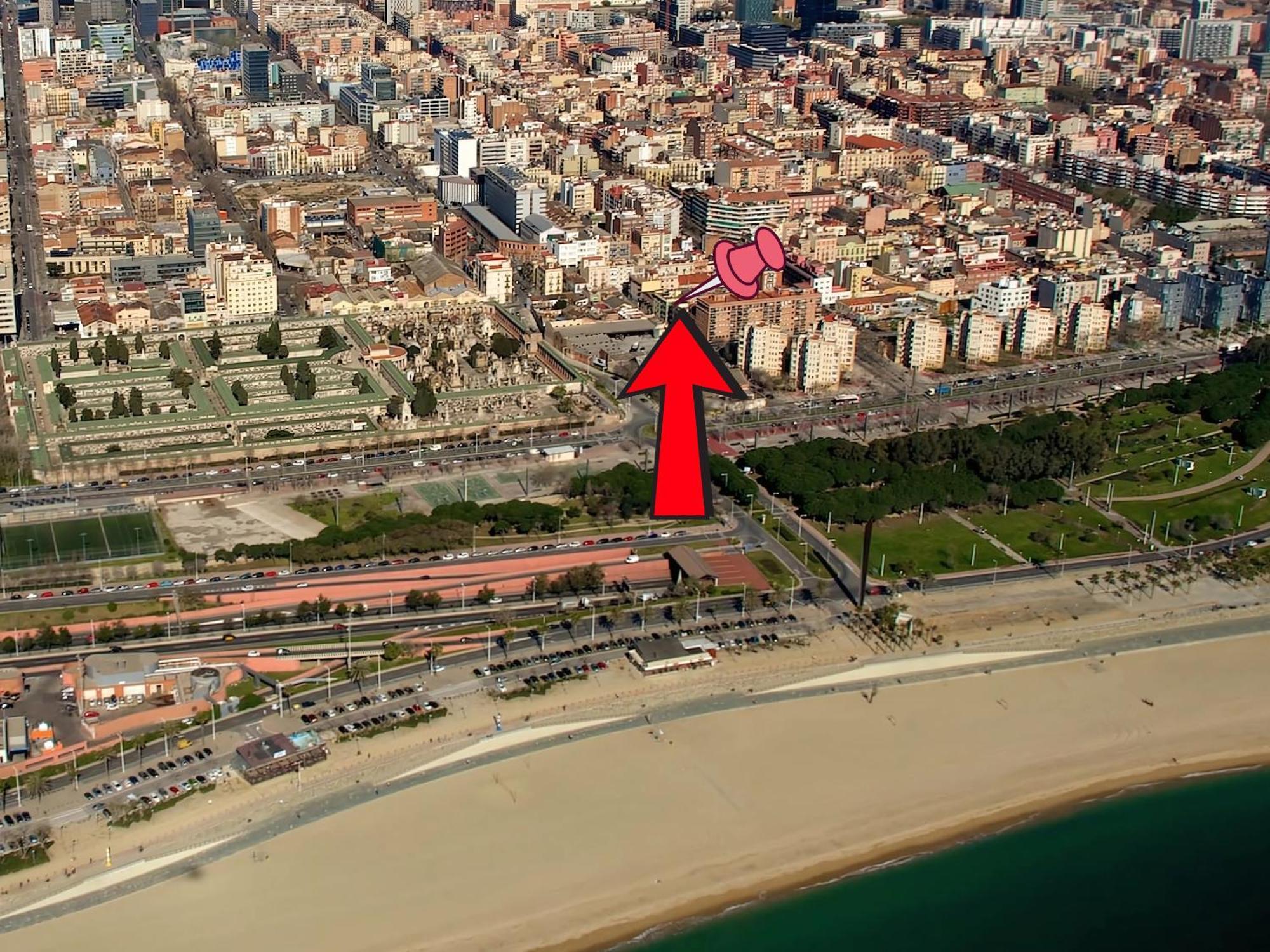 Taulat Loft L Poblenou Beach L Self Check In L Terrace Penthouse Барселона Экстерьер фото